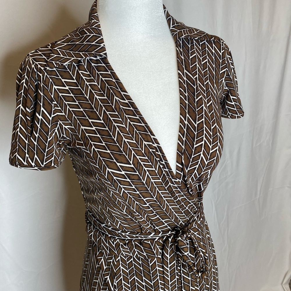 BCBG Short Sleeve Wrap Dress